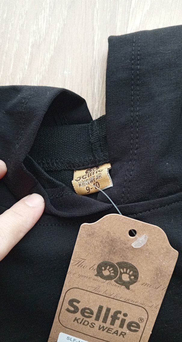 Siyah Leopar Desenli çocuk eşofman takımı - Görsel 4