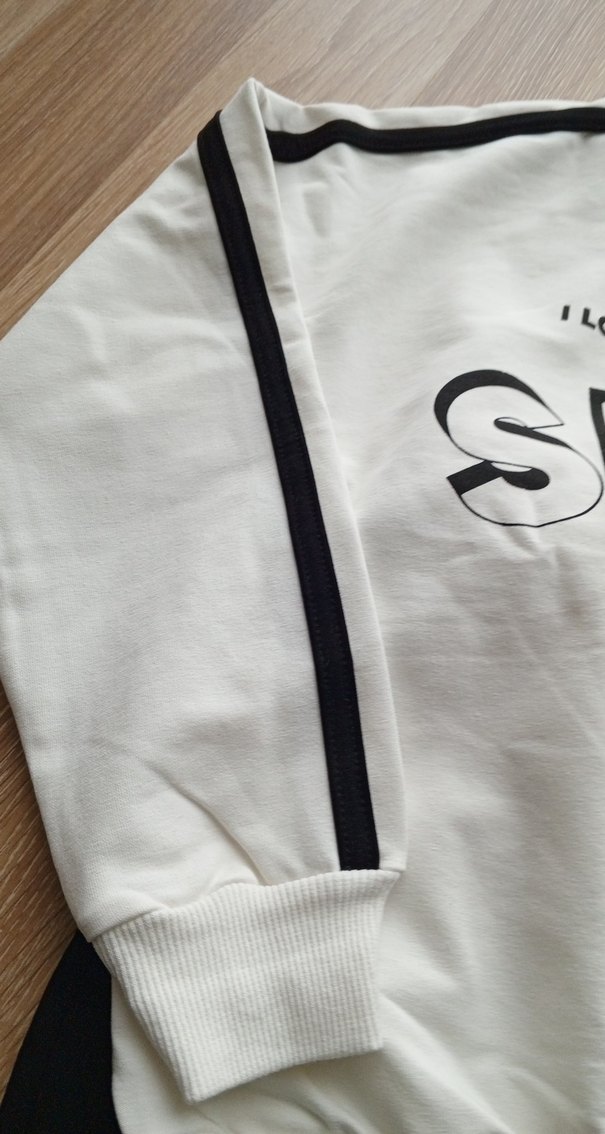 Kız Çocuk Gri Kuşaklı Eşofman Takımı - Görsel 4