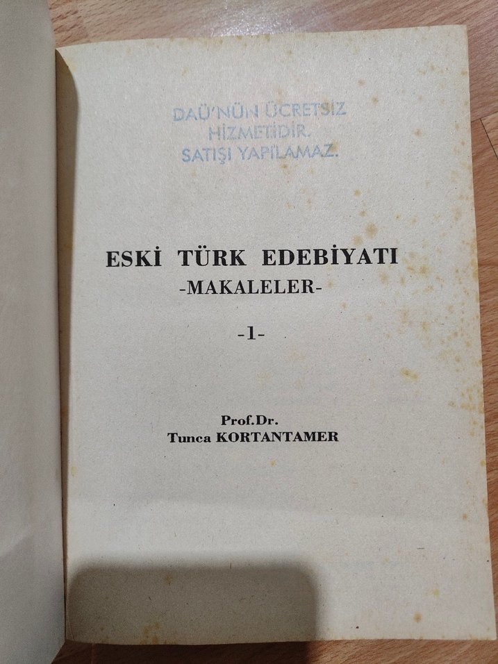 Eski Türk Edebiyatı Makaleler - Prof. Dr. Tunca Kortantamer - Görsel 3