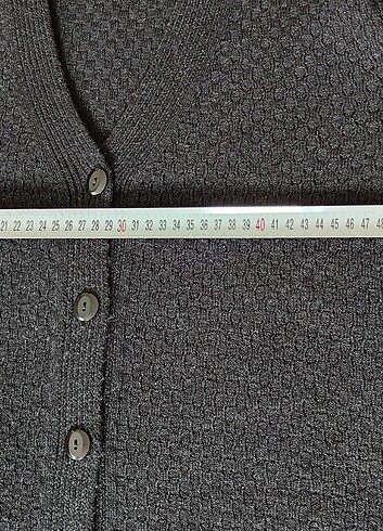 Kadın siyah yün hırka - Görsel 3