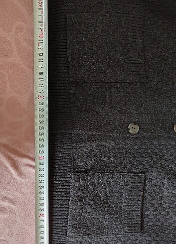 Kadın siyah yün hırka - Görsel 4
