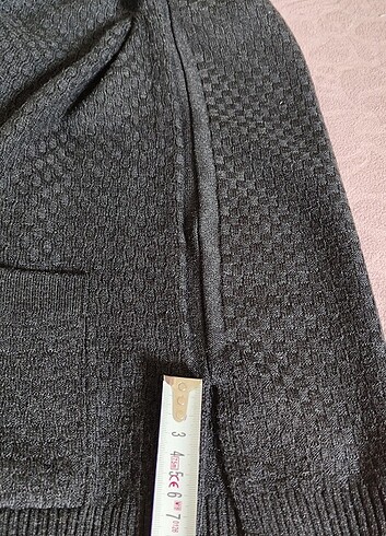 Kadın siyah yün hırka - Görsel 7