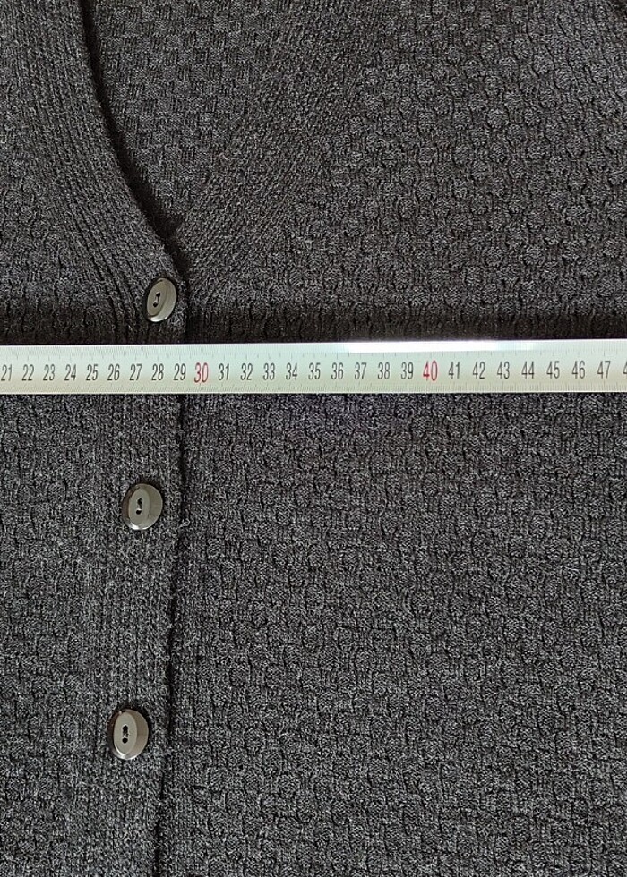 Kadın siyah yün hırka - Görsel 3