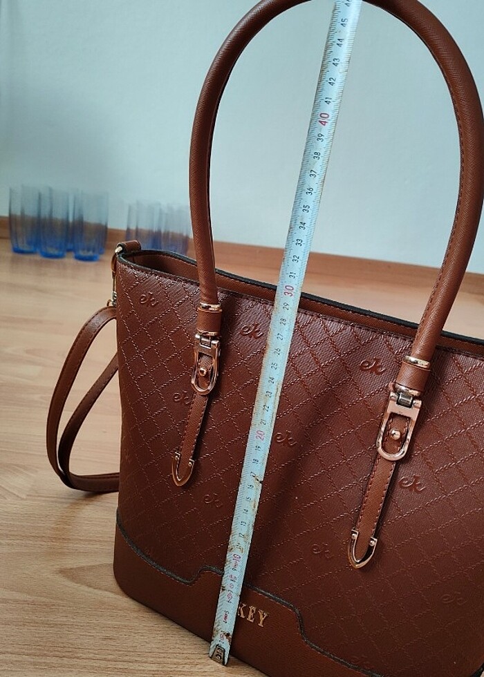 Kadın taba renk kol çantası - Görsel 4