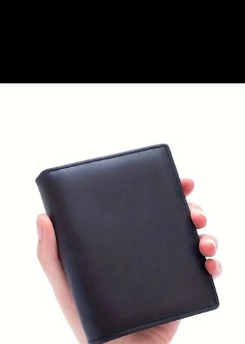 #Erkek Gerçek #Deri #Cüzdan, Retro İnce Dikey Kısa - Görsel 2