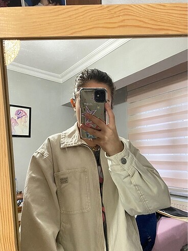 Pull bear krem ceket