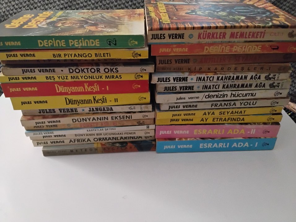 JULES VERNE FULL SET 26 KİTAP 70'Lİ YILLAR BASIM OKUNMAMIŞ NADİR - Görsel 2