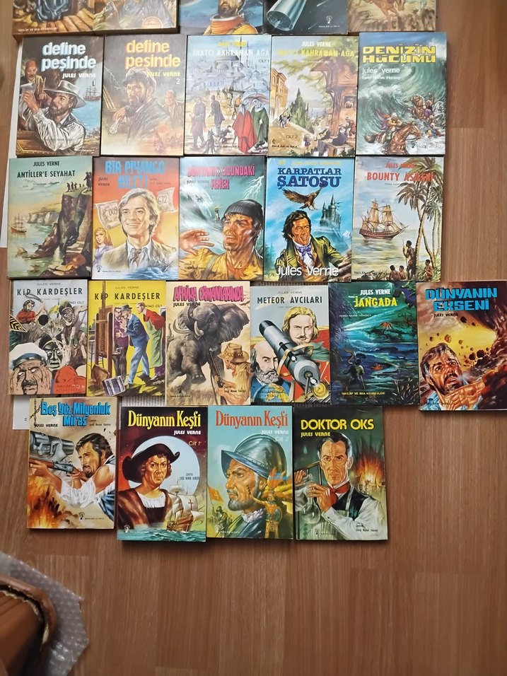 JULES VERNE FULL SET 26 KİTAP 70'Lİ YILLAR BASIM OKUNMAMIŞ NADİR - Görsel 4