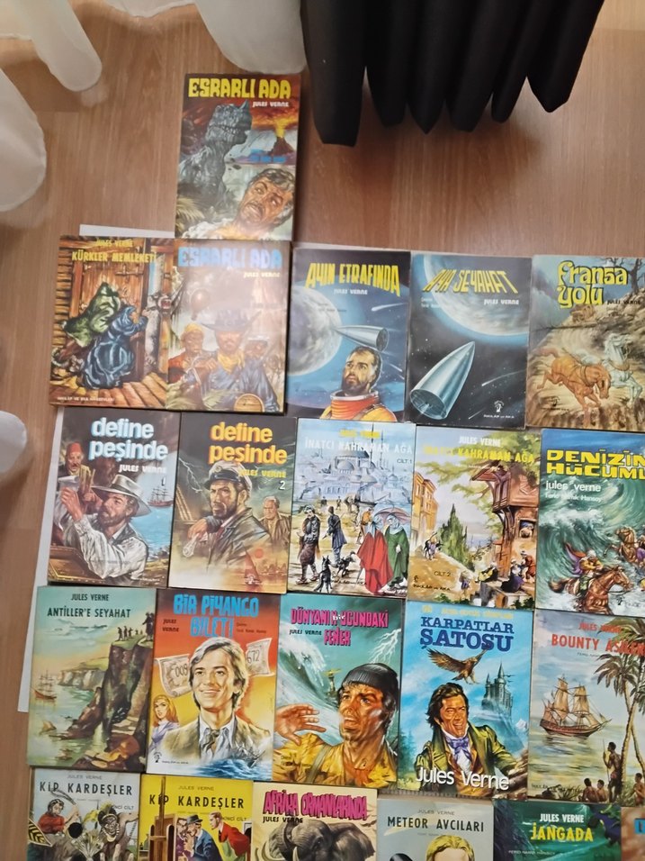 JULES VERNE FULL SET 26 KİTAP 70'Lİ YILLAR BASIM OKUNMAMIŞ NADİR - Görsel 3