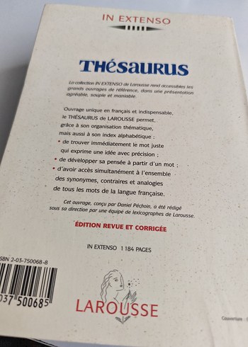 Larousse Thésaurus  In Extenso  Fransızca Eş Anlamlılar Sözlüğü - Görsel 2