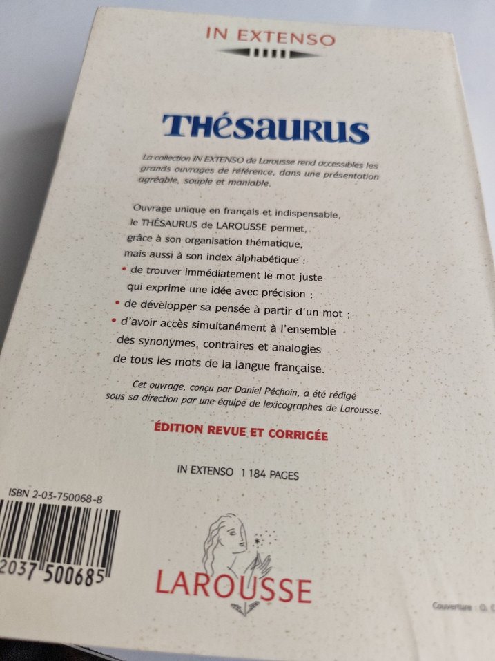 Larousse Thésaurus  In Extenso  Fransızca Eş Anlamlılar Sözlüğü - Görsel 2