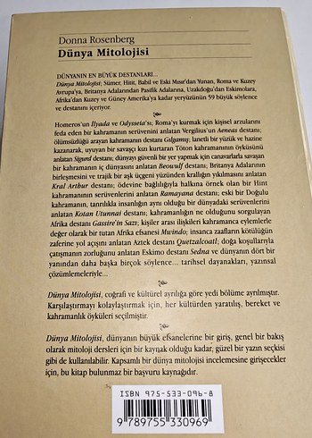 Dünya Mitolojisi Kitabı Ciltli - Donna Rosenberg - Görsel 5