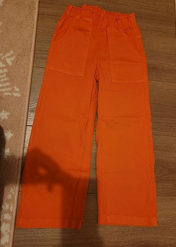 Diğer Turuncu Rahat Kargo Pantolon