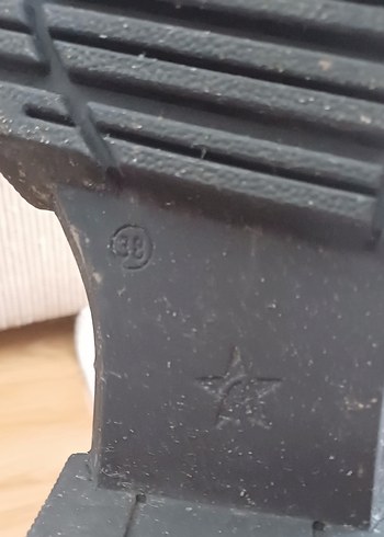 38 Beden siyah Renk Siyah Deri Platform Topuklu Punk Botlar