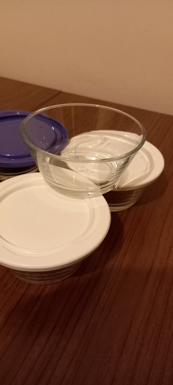 mor ve Beyaz Kapaklı Cam Saklama Kapları - Görsel 3