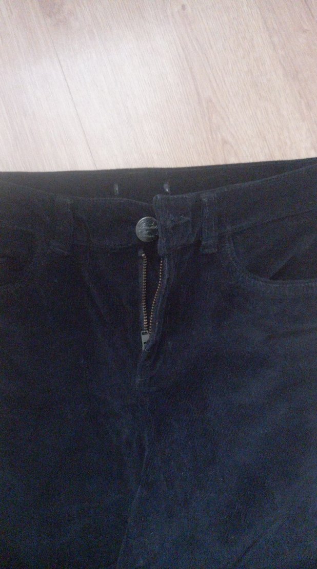 Collin's Bayan Siyah Kadife Pantolon - Görsel 2