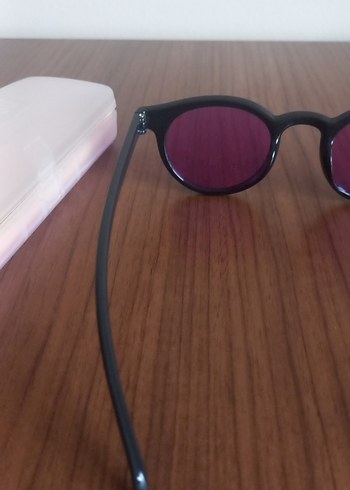 Mor Transparan Kadın Güneş Gözlüğü - Görsel 5