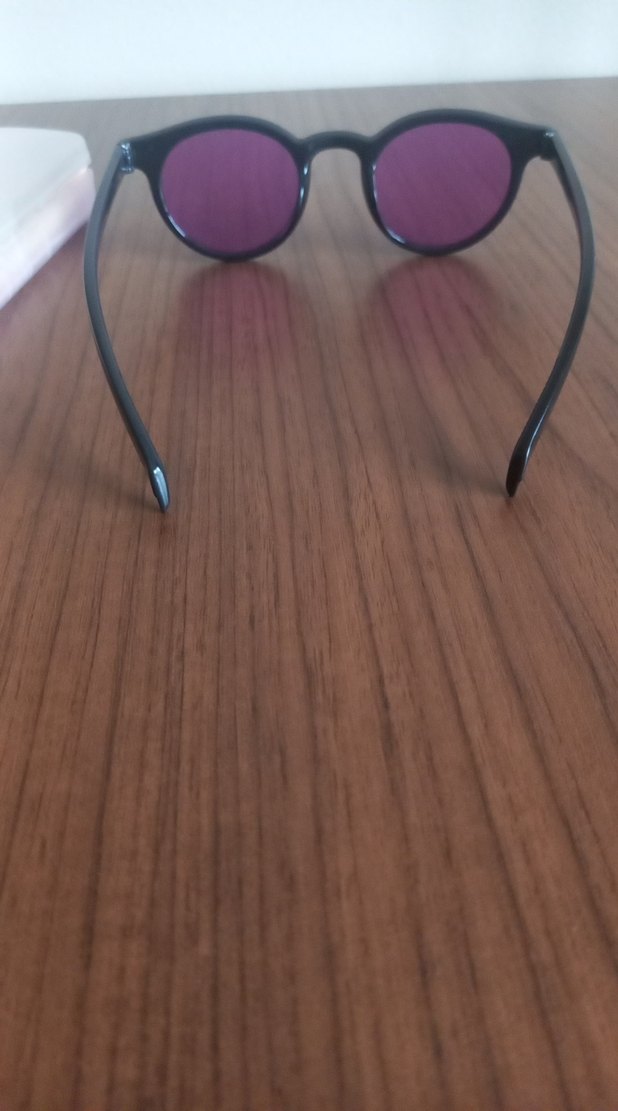 Mor Transparan Kadın Güneş Gözlüğü - Görsel 4