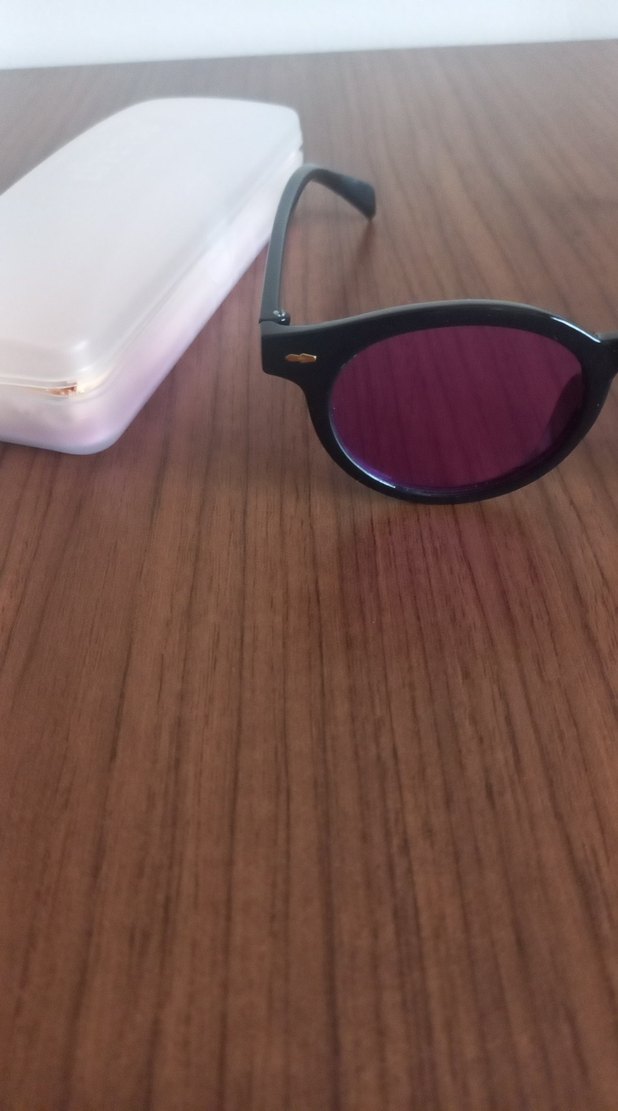 Mor Transparan Kadın Güneş Gözlüğü - Görsel 2