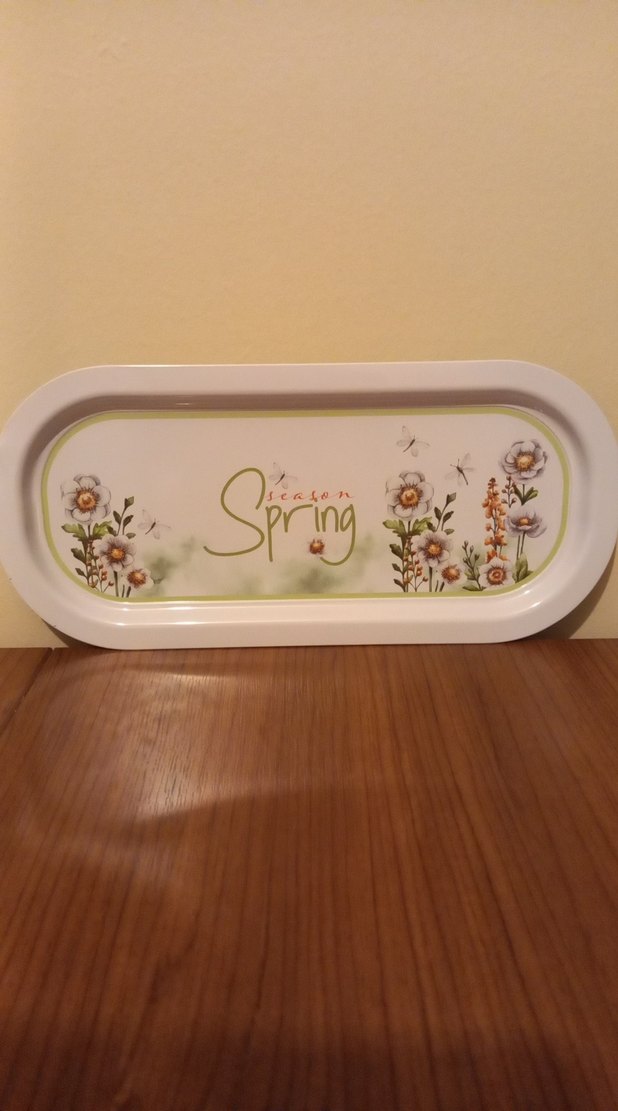 oval  metal tepsi - Görsel 2