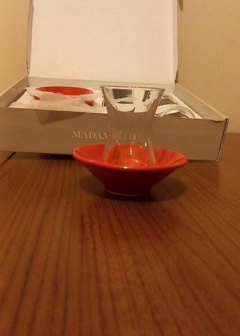 Madame Coco Kırmızı Çay Bardağı Seti - Görsel 6