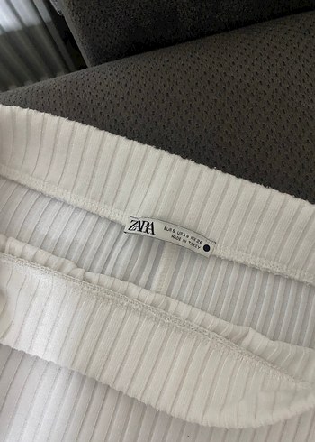 Kadın Beyaz Nakışlı Kumaş Pantolon - Görsel 4