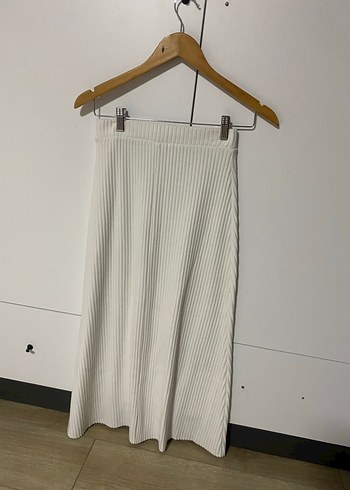 Kadın Beyaz Nakışlı Kumaş Pantolon - Görsel 7