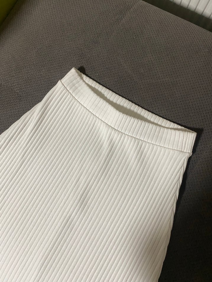 Kadın Beyaz Nakışlı Kumaş Pantolon - Görsel 2