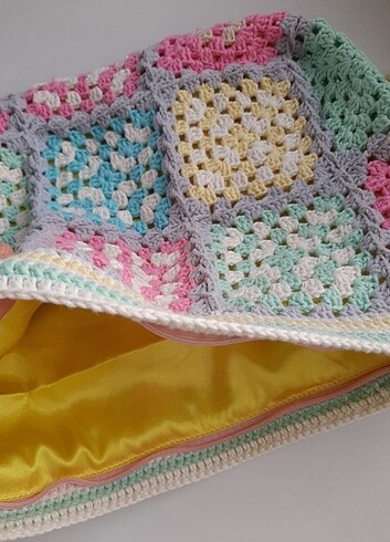  Beden El örgüsü clutch portföy çanta
