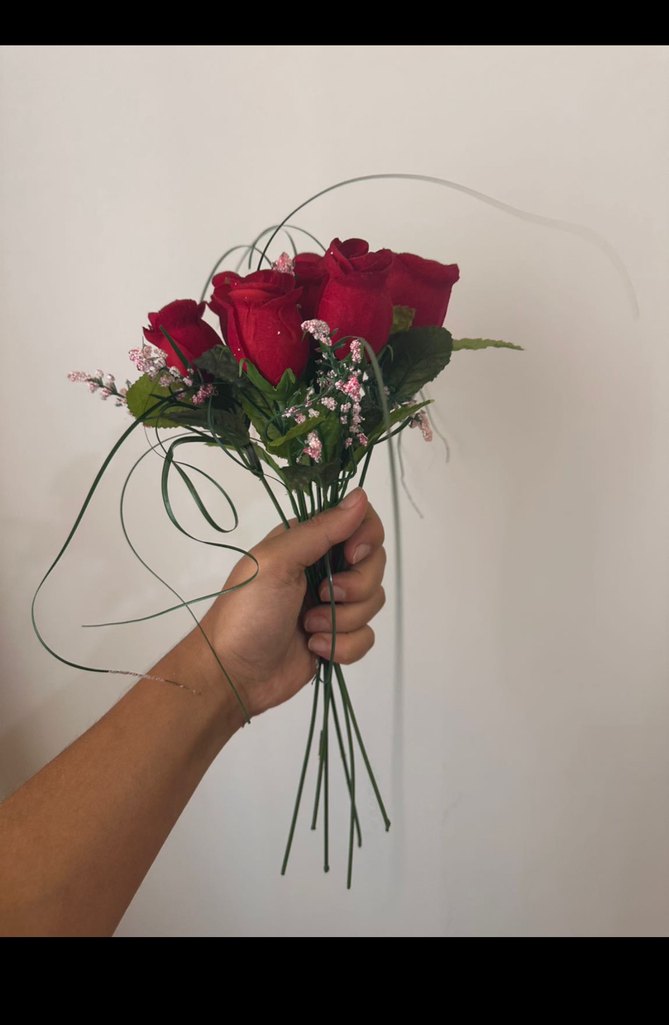 Kırmızı İpek yapay çiçek - Görsel 2