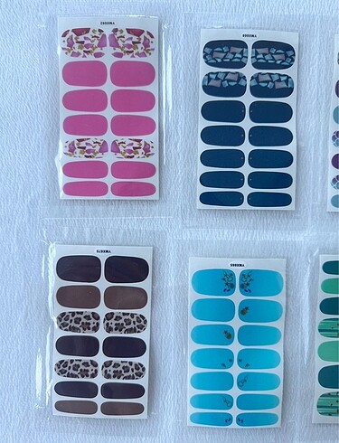  Beden Nail art tırnak sticker