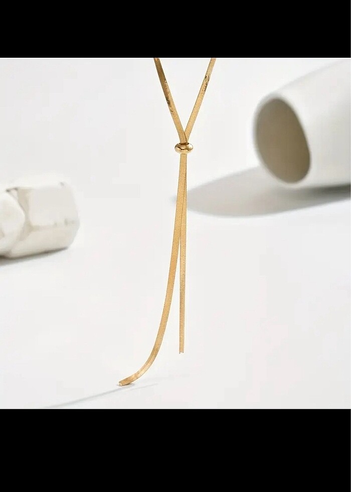 ZARİF TASARIM SARKIT KOLYE - Görsel 2