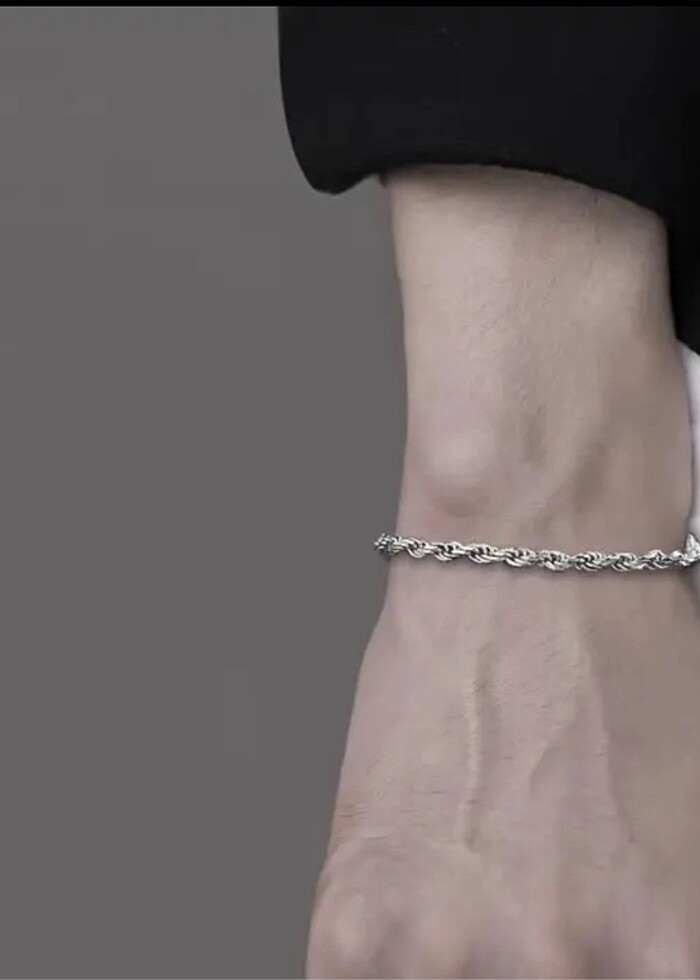 Paslanmaz çelik bileklik kolye set - Görsel 2