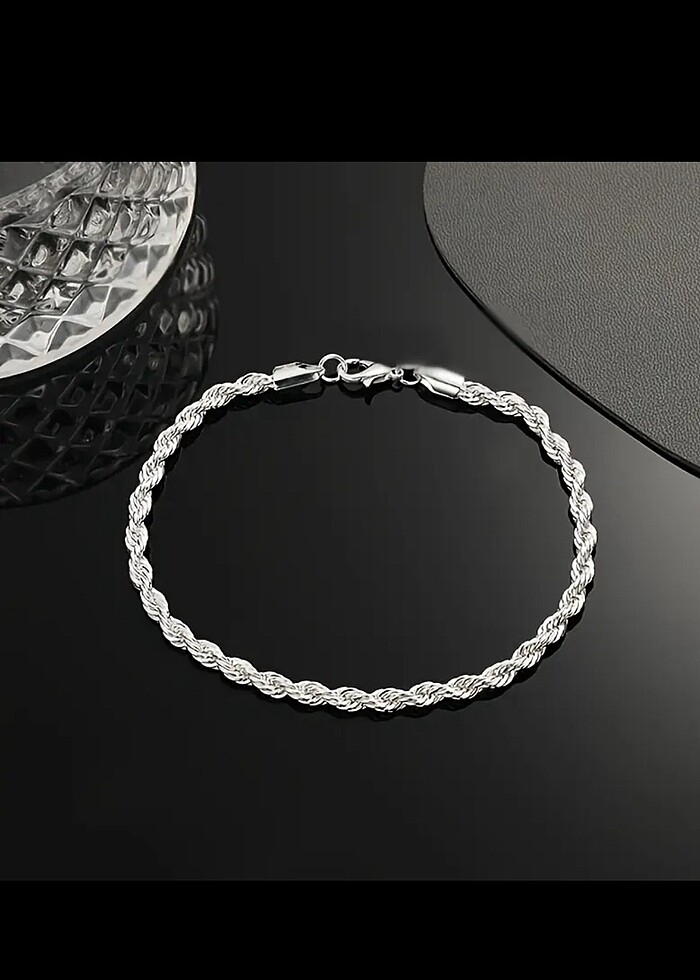 Paslanmaz çelik bileklik kolye set - Görsel 5