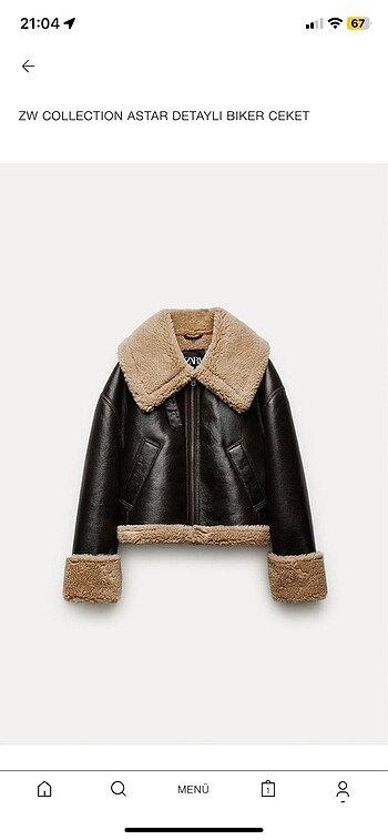Zara biker ceket
