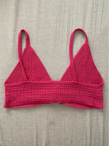diğer Beden derin dekolteli crop top