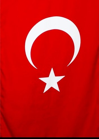 Kırmızı Ay Yıldız 70*105 alpaka kumas