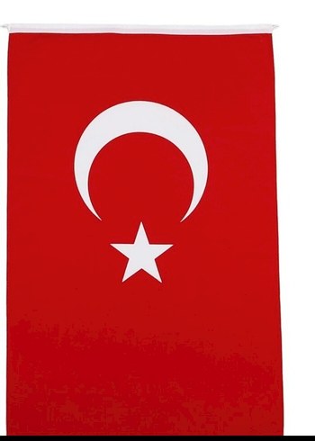 Kırmızı Ay Yıldız 70*105 alpaka kumas