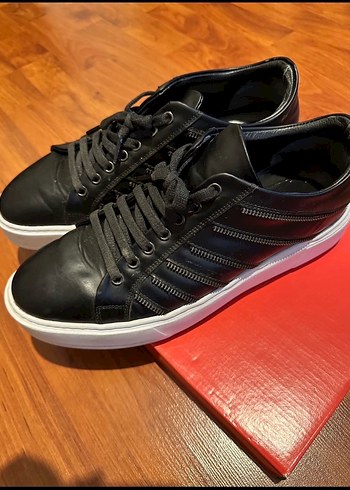 Siyah Çizgili Erkek Spor Ayakkabı - Görsel 3