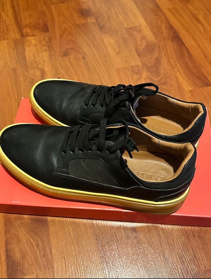 Siyah Bağcıklı Erkek Spor Ayakkabı - Görsel 2