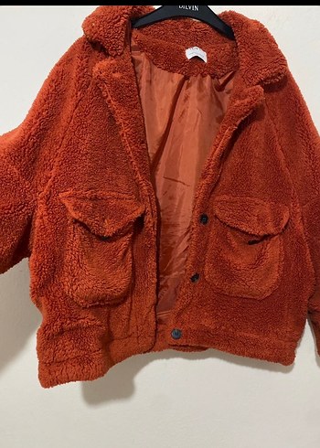 Peluş Kadın Midi Ceket - Görsel 2