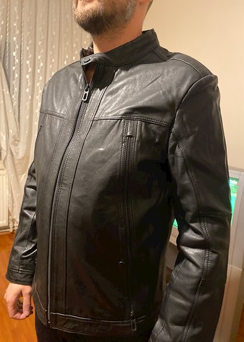 Siyah Derimod erkek ceket - Görsel 3