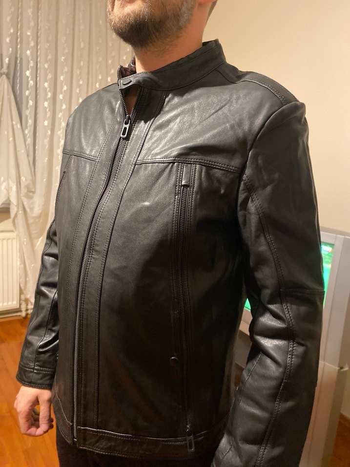 Siyah Derimod erkek ceket - Görsel 3