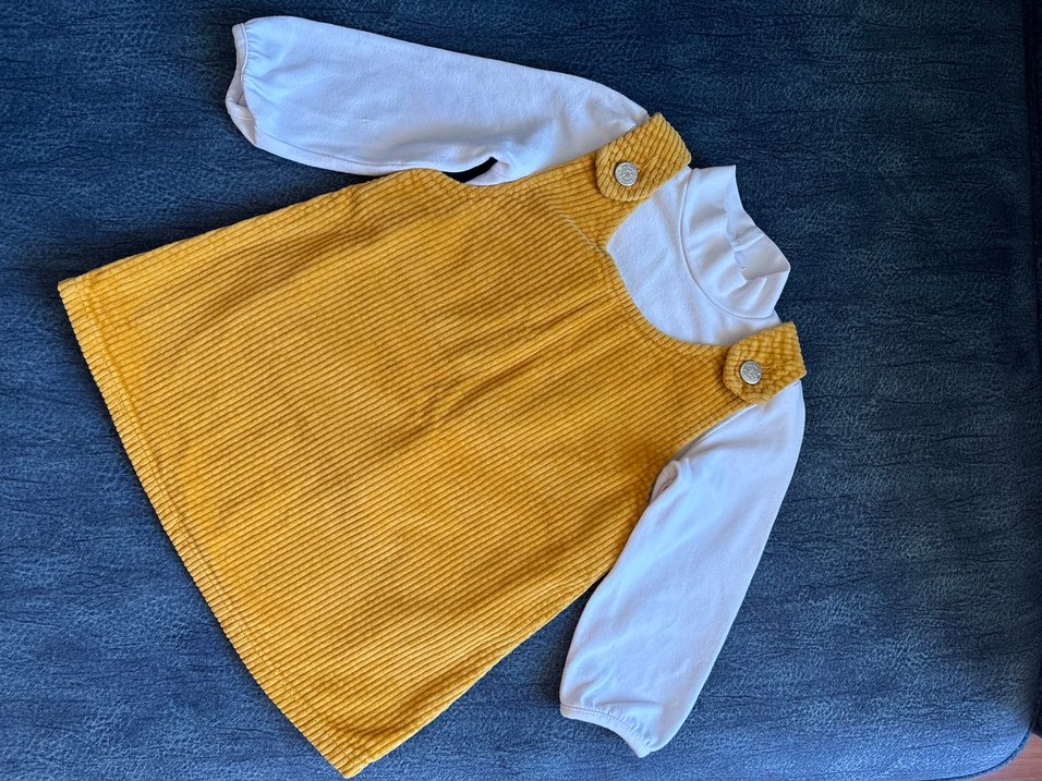 LCW Kadife kız bebek elbise - Görsel 2