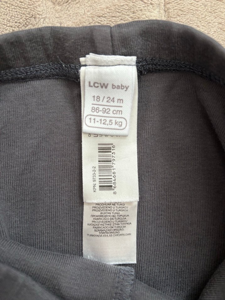 Kız Çocuk Pamuklu Basic Tayt 2'li Set - Görsel 2