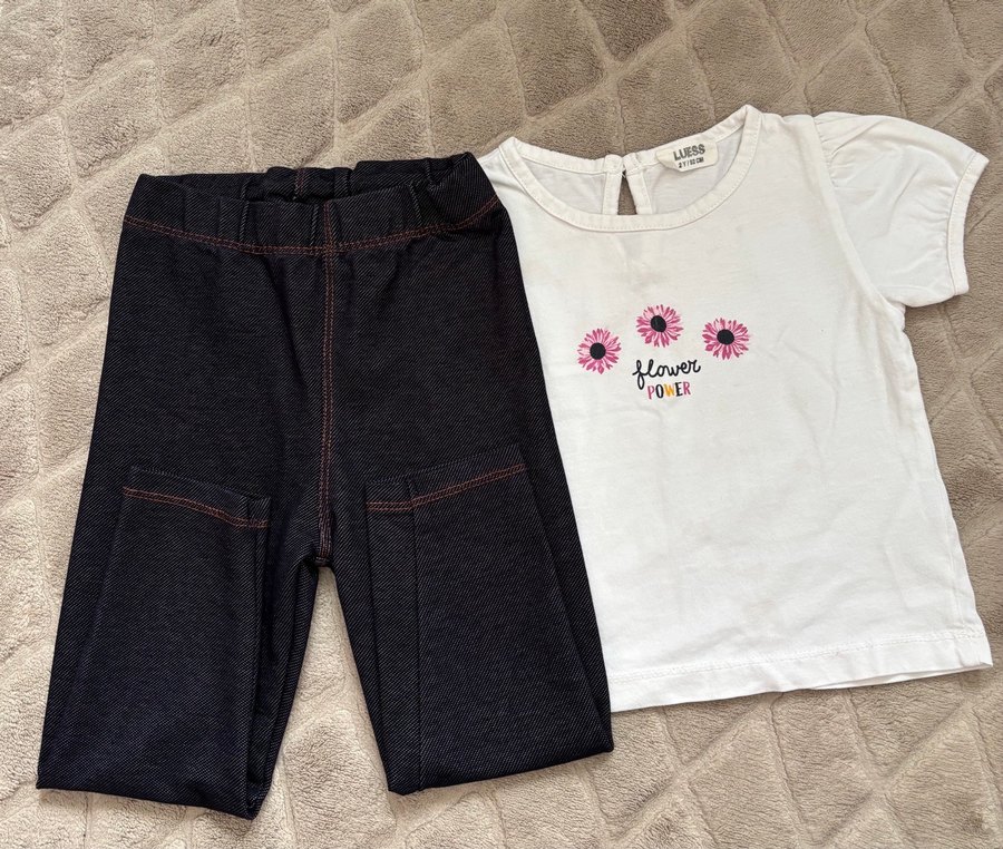 EBEBEK Çiçek Baskılı Kız Bebek Kısa Kollu Takım - Görsel 3