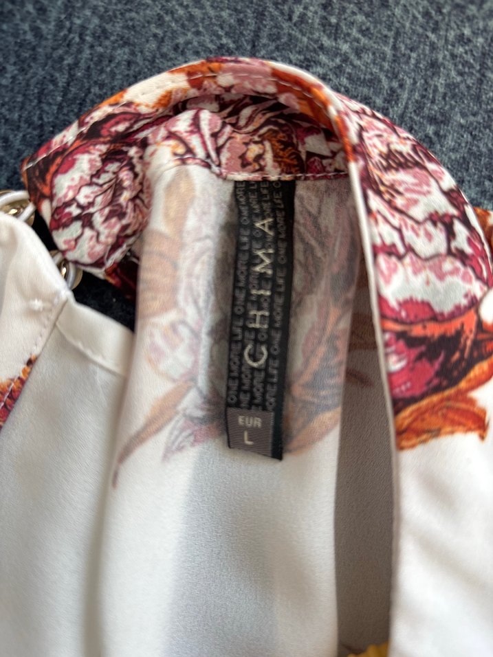 Düğmeli Çiçekli  Gömlek / CHİMA - Görsel 4