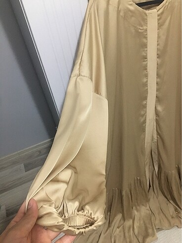 40 Beden camel Renk Abaya