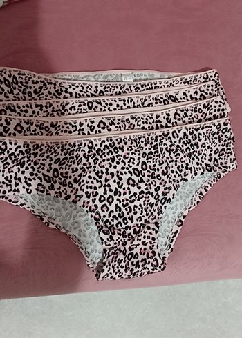 m Beden Leopar Desenli Kadın Külot