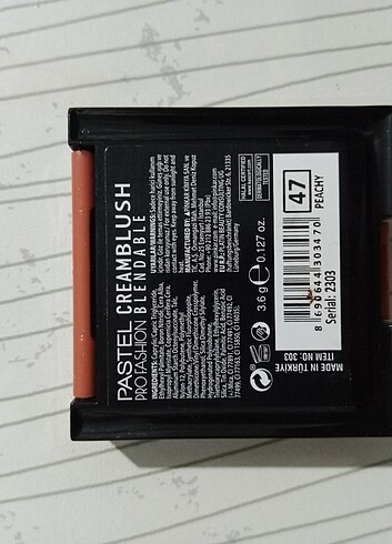  Beden Renk Pastel allık 